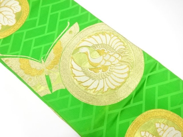 Japanese Kimono / Antique / Fukuro Obi Silk